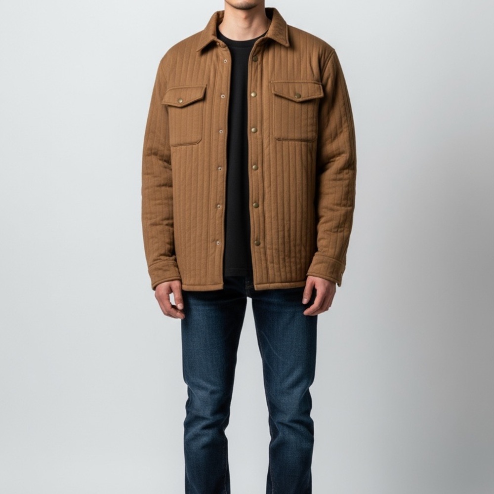 Goodfellow & Co Men's Brown Shirt Jacket Size Large